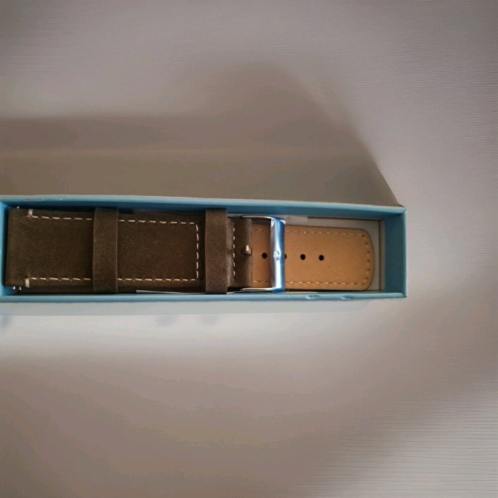 Barton Quick Release Espresso Leather Watch Band Strap 23 mm Top Grain